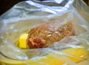 roast lamb in an oven bag
