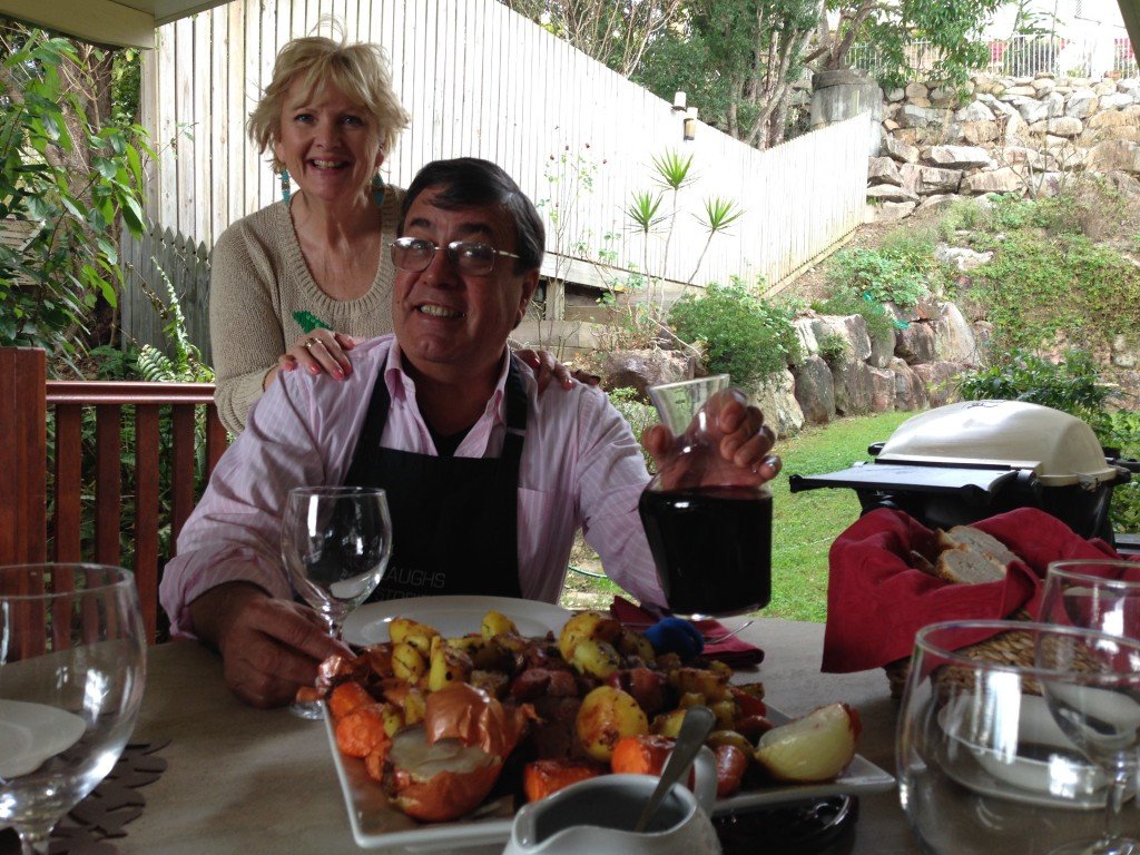 lunch on the verandah